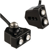Joker Machine Led Side Mount Turn Signal - Black/Red 05-208-Rb