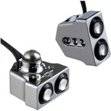 JOKER MACHINE 05208RC Joker Machine Led Side Mount Turn Signal - Chrome/Red 05-208-Rc
