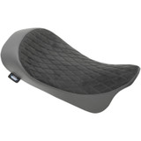Drag Specialties Solo Seat - Faux Suede - Diamond - Fl '08-'23
