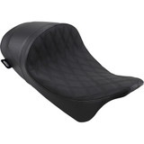 Drag Specialties Forward Low Solo Seat - Diamond - Black Stitching - Fl '08-'23