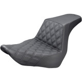 Saddlemen Step-Up Seat - Front Lattice Stitch - Black 818-29-172