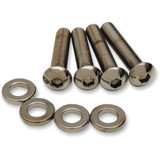 Drag Specialties Shock Mount Kit - Black/Chrome