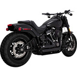 VANCE & HINES 4733322 Shortshots Staggered Exhaust System - Matte Black 47333-22
