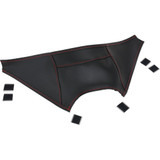 Show Chrome Gas Tank Mini Bra - Black With Red Stitching - Can-Am H40-405Red