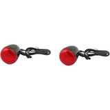 CUSTOM DYNAMICS PBUNVRTSRB Custom Dynamics Probeam Universal Turn Signals - Gloss Black/Red Pb-Unv-Rts-R-B