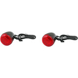 Custom Dynamics Probeam Universal Turn Signals - Gloss Black/Red Pb-Unv-Rts-Rr-B