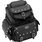 Saddlemen Sissy Bar Bag - Black Studded 3515-0119