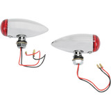 Drag Specialties Bullet Led Marker Lights - Smooth - Red