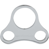 DRAG SPECIALTIES DS-373866 Drag Specialties 1.25" T-Bar Single Gauge Mount - Chrome - For 2.375/2.4" Mini Gauge