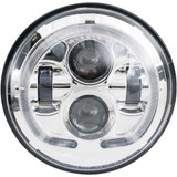 RIVCO PRODUCTS LED130C Rivco Products Led Headlight - 7" - Chrome Led-130C