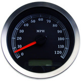 Drag Specialties Programmable Speedometer - Black Face - Mph