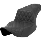 Step-Up Seat - Front/Rear Lattice Stitch - Black - Road Glide/Street Glide 823-07-175