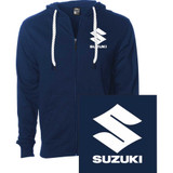 FACTORY EFFEX 2888452 Suzuki Icon Zip-Up Hoodie - Navy - Medium 28-88452