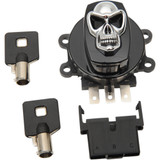 Drag Specialties Ignition Switch - Skull - Black
