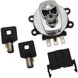 DRAG SPECIALTIES 2106-0422 Drag Specialties Ignition Switch - Skull - Chrome