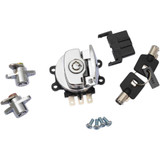 DRAG SPECIALTIES 2106-0407 Drag Specialties Side Hinge Ignition Switch With Saddlebag Lock - Chrome