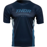 Thor Assist React Short-Sleeve Jersey - Midnight/Teal - Medium