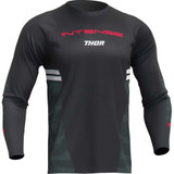 THOR 5020-0225 Thor Intense Assist Berm Long-Sleeve Jersey - Black/Camo - Large