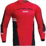Thor Intense Assist Berm Long-Sleeve Jersey - Red/Black - Medium