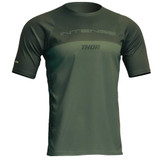 THOR 5020-0213 Thor Intense Assist Censis Short-Sleeve Jersey - Forest Green - Large