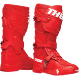 THOR 3410-2737 Thor Radial Boots - Red - Size 8