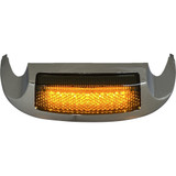 Custom Dynamics Led Front Fender Tip - Amber Led/Smoke Lens - Chrome Gen-Ft-As