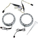 Custom Dynamics Lighted Passing Lamp Trim Ring '96-'05 Flht - Chrome Cdtb-45Tr-3C