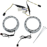 CUSTOM DYNAMICS CDTB45TR3C Custom Dynamics Lighted Passing Lamp Trim Ring '96-'05 Flht - Chrome Cdtb-45Tr-3C