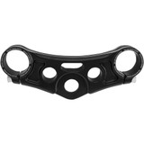 RSD 02082108B Rsd Top Triple Clamp - Gloss Black - With Riser Holes 0208-2108-B