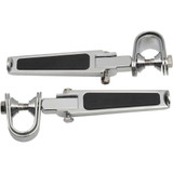 DRAG SPECIALTIES 1904-1764 Drag Specialties U-Clamp Footpegs - Rubber Inlay