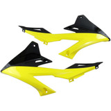 UFO SU04941999 Ufo Radiator Shrouds - Yellow/Black Su04941-999