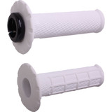 Universal Lock-On Half Waffle Grips - White/Black H21Uhww