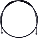 Universal Xr Brake Line - 15" - Black W/ Chrome Fittings Ssc0500-15