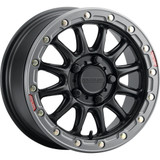 Wheel - Alpha - Front/Rear - Black/With Gun Metal Ring - 17X7 - 4/137 - +25 Mm A14Bg-77037+25