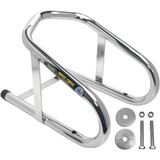 Pingel Wheel Chock - Permanent - Chrome - 6-1/2" Wc65H