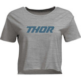 THOR 3031-4310 Women'S Corp Crop T-Shirt - Heather Gray - Large