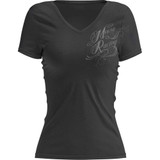 MOOSE RACING 30314287 Women'S Flourish Script T-Shirt - Black - Xl 3031-4287