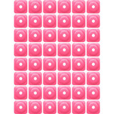 WOODY'S ASG382048 Woody'S Support Plates - Pink - Square - 48 Pack Asg-3820-48