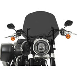 MEMPHIS SHADES MEP5265 Memphis Shades El Paso Windshield - 15" - 9" Headlight Cutout - Dark Black Smoke Mep5265