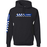 YAMAHA APPAREL NP21SM3110S Yamaha Apparel Yamaha Racing Check Hoodie - Black - Small Np21S-M3110-S