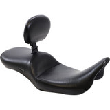Le Pera Maverick Daddy Long Legs Seat - With Backrest - Black - Smooth - Fl '08-'23 Lk-957Dlbrs
