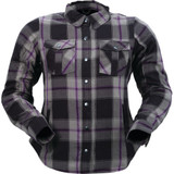 Z1R Women'S Flannel - Purple - Large