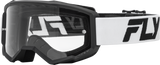 Fly Racing Focus Goggle White/Black W/ Clear Lens 37-51158