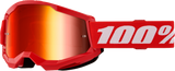 100% Strata 2 Goggle Red Mirror Red Lens 50028-00018 100% Strata 2 Goggle Red Mirror Red Lens 50028-00018