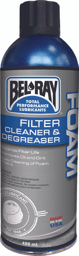 Bel-Ray Foam Filter Cleaner And Degreaser 400Ml 99180-A400W