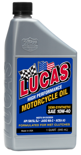 Lucas 10710 Lucas Semi-Syn High Performance Oil 10W40 1Qt 10710