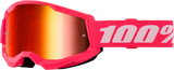100% Strata 2 Goggle Pink Mirror Red Lens 50028-00017