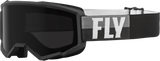 Fly Racing 37-51672 Fly Racing Zone W/C Goggle Black/White W/Dark Smoke Hydrophoc Lens 37-51672