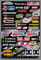 D-Cor 40-90-105 D-Cor Misc Logos Decal Sheet 12"X18" 40-90-105