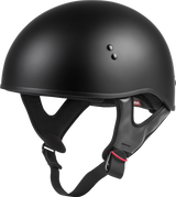 Gmax H145075 Gmax Hh-45 Half Helmet Naked Matte Black Md H145075